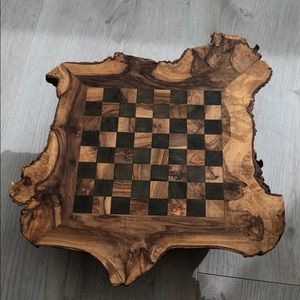 Wooden hand craft a chessboard